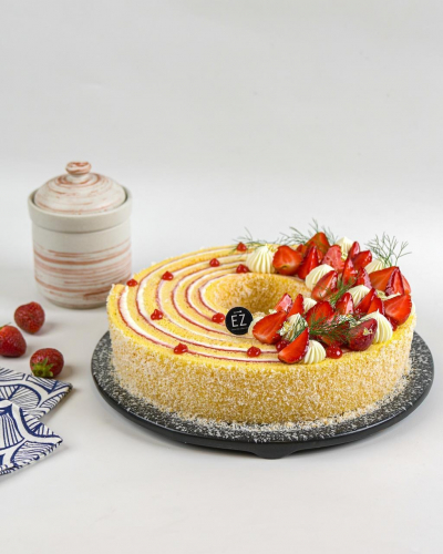 Strawberry Coconut Cake