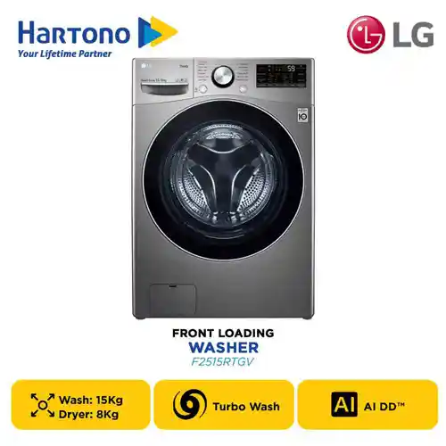 LG MESIN CUCI FRONT LOADING WASHER F2515RTGV
