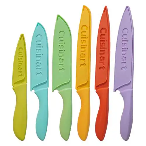 CUISINART PISAU MULTICOLOR CERAMIC COATED KNIFE SET C55-12PCER1