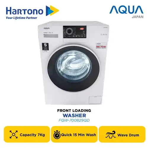 AQUA MESIN CUCI FRONT LOADING WASHER FQW-700829QD