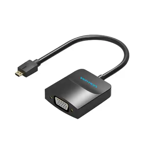 VENTION KABEL MICRO HDMI TO VGA CONVERTER WITH FEMALE MICRO USB AGBBB