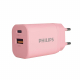 PHILIPS ADAPTOR WALL CHARGER PINK DLP4327CW