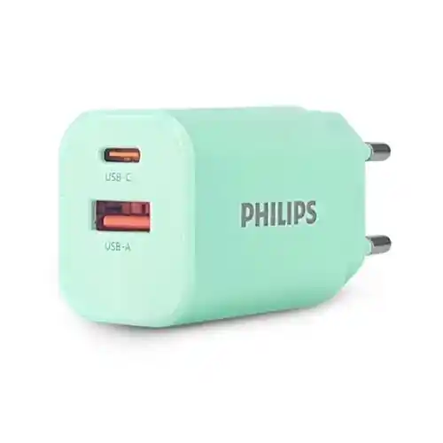 PHILIPS ADAPTOR WALL CHARGER GREEN DLP5331CW