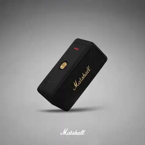 MARSHALL PORTABLE BLUETOOTH SPEAKER EMBERTON II - BLACK AND BRASS