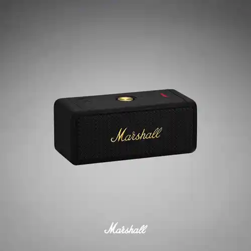 MARSHALL PORTABLE BLUETOOTH SPEAKER EMBERTON II - BLACK AND BRASS