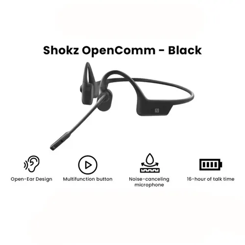 SHOKZ PERSONAL EARPHONE C102 OPENCOMM BLACK