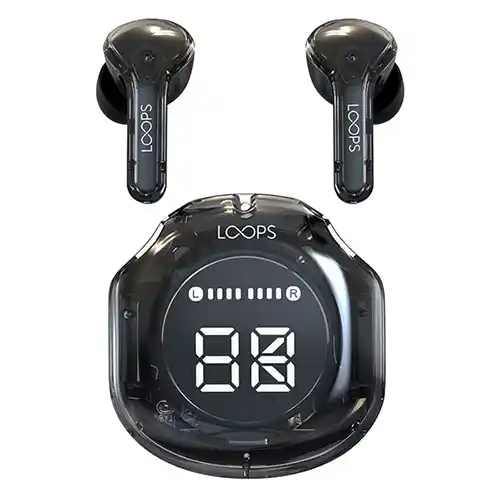 LOOPS PERSONAL TRUE WIRELESS EARPHONE TWS CRYSTAL X21 BLACK
