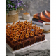Chocolate caramel pretzel sheet cake