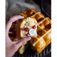 Sourdough Brioche Creanberry Hot Cross Bun